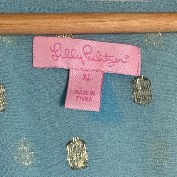 Lilly Pulitzer Turquoise Wilda Dress - Size XL - Picture 3 of 5